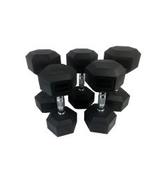 Tunturi Platinum Hexa Dumbbell - Rubber - 6 t/m 50kg - Per stuk