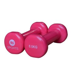 Vinyl dumbells 2 x 0.5 kg